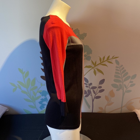 4/$20 Suzy shier sweater top. Dress up or dress down! This top is so versatile! - Picture 3 of 5